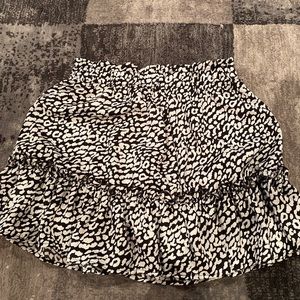 leopard shein skirt
